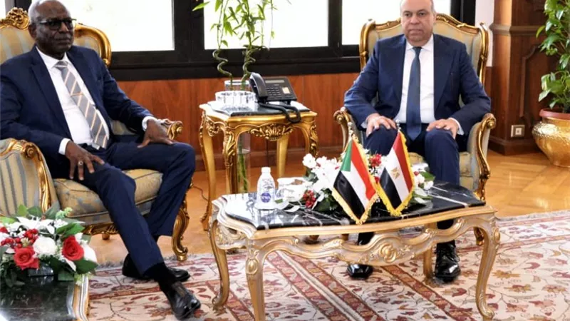 وزير الطيران المدني يبحث مع الجانب السوداني تعزيز التعاون في قطاع الطيران