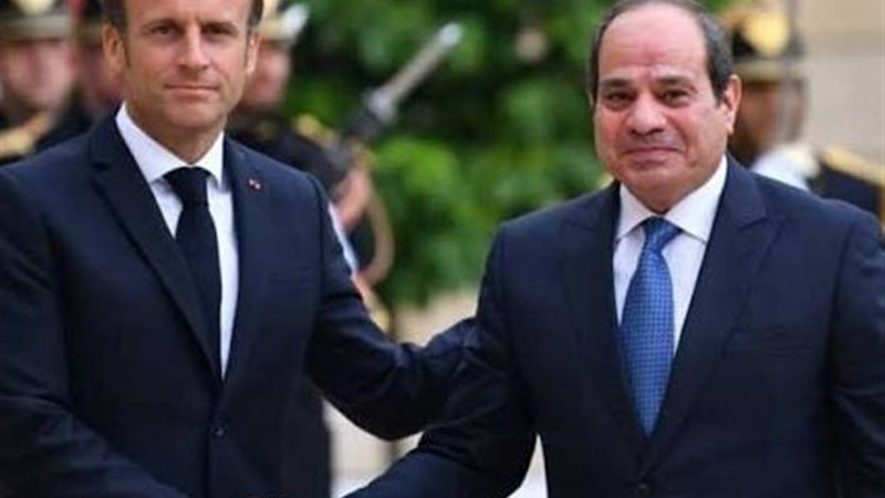 الرئيس السيسي وماكرون
