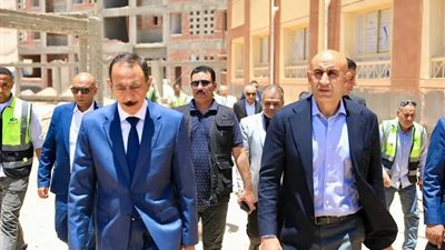 جولة ميدانية لوزير التعليم ومحافظ سوهاج لمتابعة إنشاءات المدارس الجديدة
