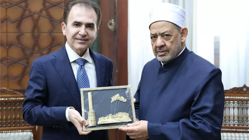 شيخ الأزهر ووزير الأوقاف بحكومة إقليم كردستان يبحثان تعزيز التعاون العلمي والدعوي