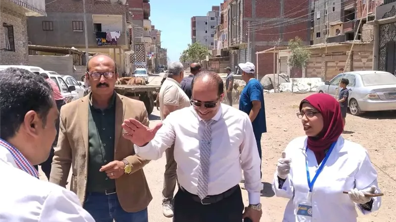محافظ الدقهلية يتابع قافلة بيطرية مجانية قدمت أكثر من 4 آلاف خدمة علاجية بشربين