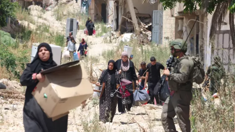 نازحون فلسطينيون