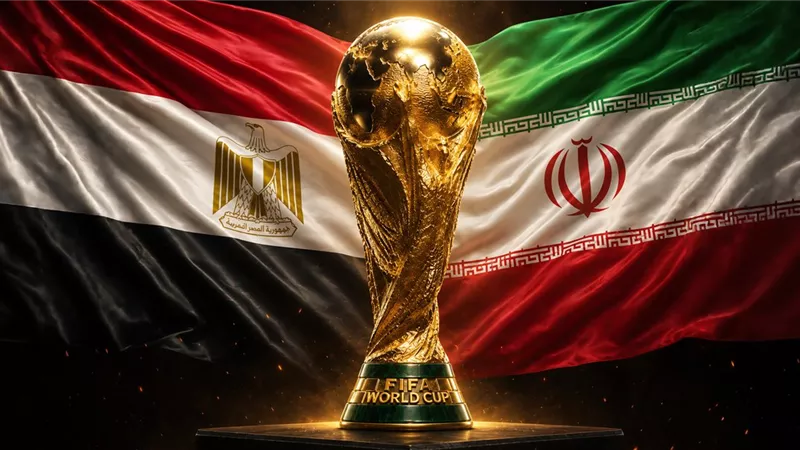 مباراة مصر وإيران في كأس العالم 2026