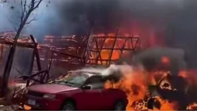 السيطرة على حريق داخل كامب بدهب.. إصابة 5 أشخاص واحتراق 5 سيارات