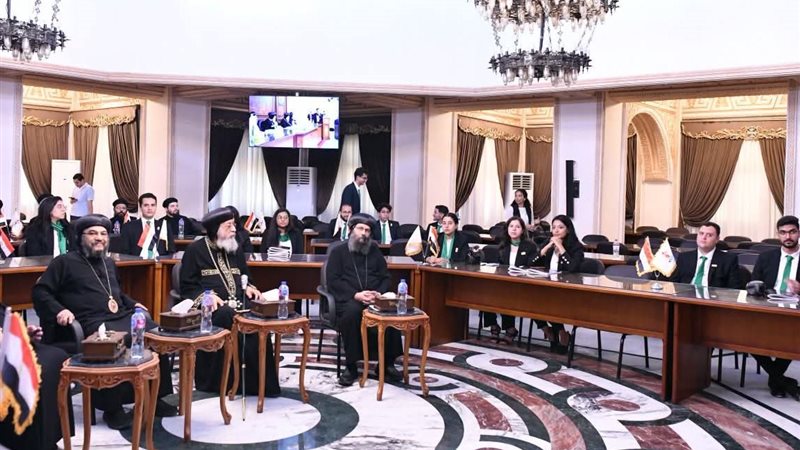 البابا تواضروس أثناء