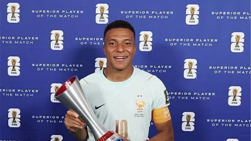 مبابي رجل مباراة المغرب وفرنسا في كأس العالم