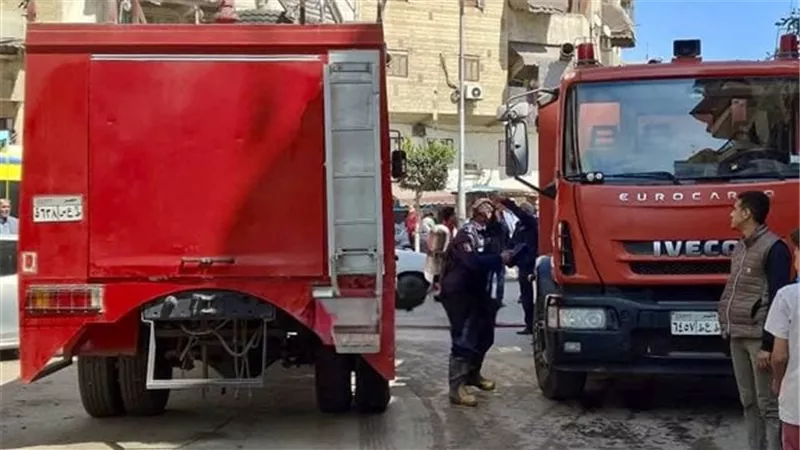بسبب تسرب غاز.. السيطرة على حريق داخل مخبز بمغاغة دون إصابات