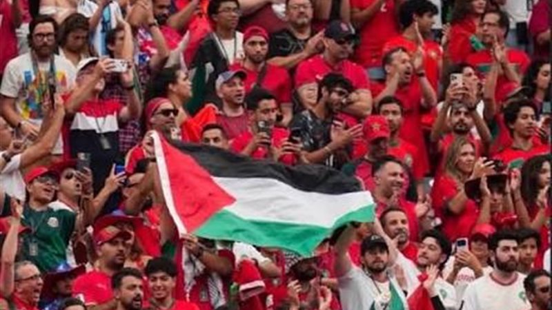 جماهير مصر ترفع علم
