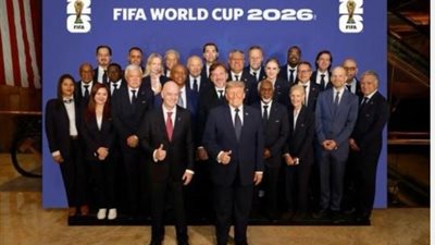 ترامب يستقبل أعضاء مجلس الفيفا بحضور هانى أبوريدة