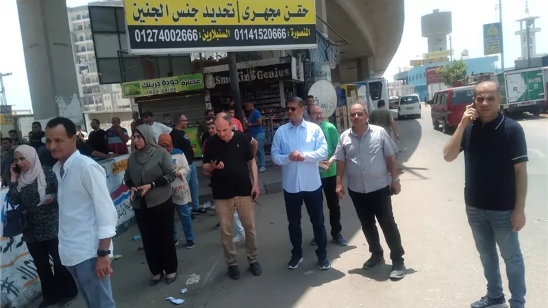 نائب محافظ الدقهلية يتابع استعدادات تطوير ميدان سندوب وفق أحدث الحلول الهندسية