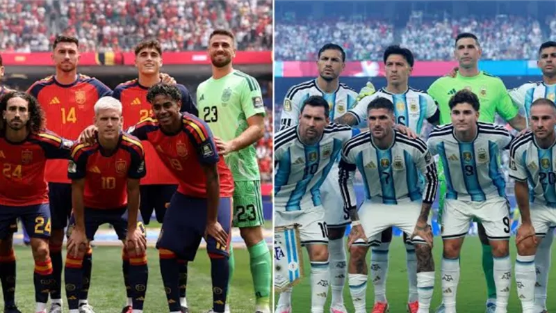 تشكيل متوقع لموقعة الحسم.. كيف يبدأ منتخبا إسبانيا والأرجنتين نهائي كأس العالم 2026؟