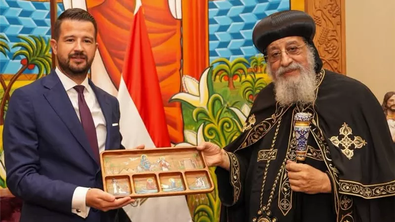 البابا تواضروس يستقبل رئيس الجبل الأسود بالمقر البابوي بالقاهرة