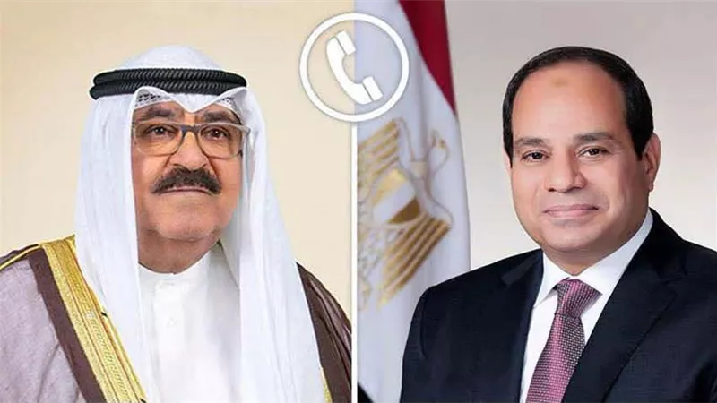 الرئيس السيسى يجدد إدانة مصر القاطعة للاعتداءات الإيرانية على دولة الكويت