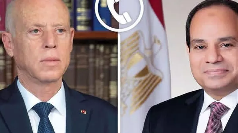 السيسي وقيس سعيد يبحثان هاتفياً علاقات التعاون الثنائي ومستجدات الأوضاع الإقليمية