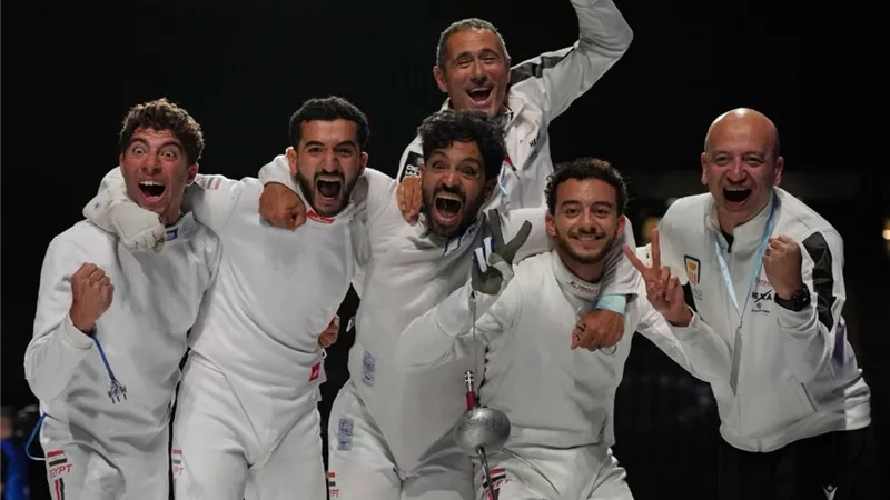 إنجاز تاريخي.. منتخب مصر للمبارزة يحصد برونزية العالم بعد الفوز على إسرائيل