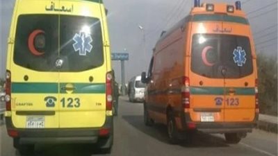 جميعهم عمال.. إصابة 13 شخصًا في تصادم ربع نقل وتروسيكل في المنيا
