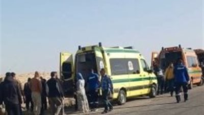 إصابة 8 أشخاص بجروح خطيرة في انقلاب ميكروباص بالمنيا 