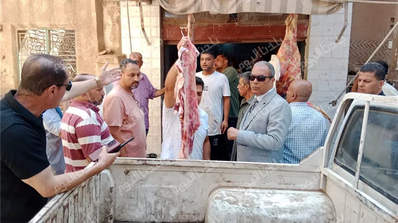 ضبط 100 كيلو لحوم غير صالحة وتحرير 5 محاضر لمخالفات المخابز بالمنوفية