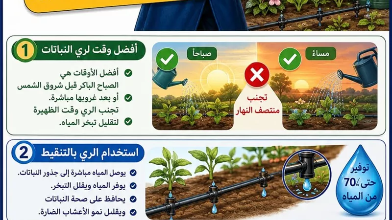 «المفتش قطورة» يكشف أسرار ري الحدائق.. نصائح بسيطة لتوفير المياه والحفاظ على النباتات