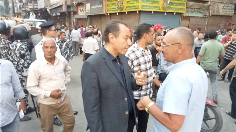 حملة مكبرة لإعادة الانضباط بشارع رياض في أسيوط