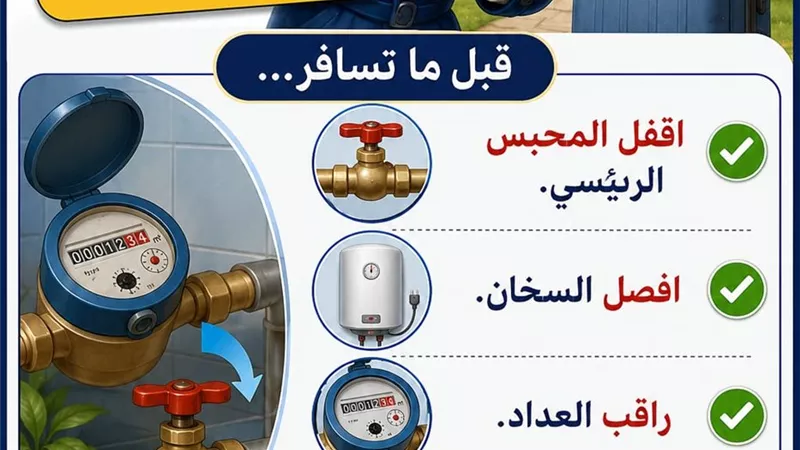 قبل ما تسافر.. 4 خطوات تحمي بيتك من تسرب المياه وارتفاع الفاتورة