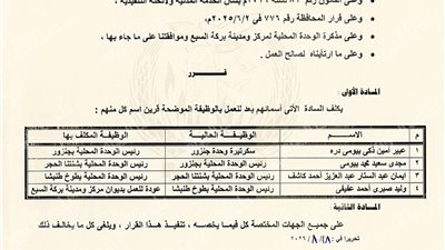 تداول مستند رسمي بعد تعديل مضمونه يثير الجدل في المنوفية.. ومصدر يكشف الحقيقة