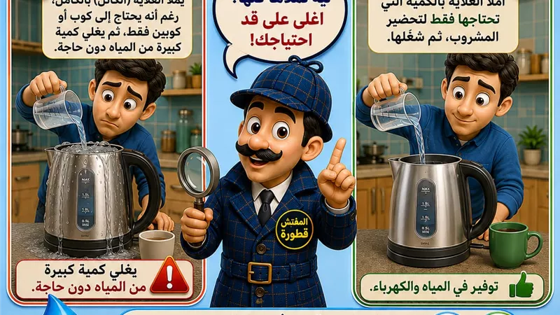 المفتش قطورة يكشف لغز غلاية المياه.. كيف توفر الماء والكهرباء في منزلك؟