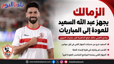 عبد الله السعيد يقترب من الظهور مع الزمالك بعد برنامج بدني مكثف