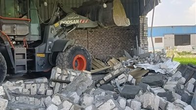إزالة 8 هناجر مخالفة بالمحلة الكبرى ضمن الموجة الـ30 للقضاء على التعديات 