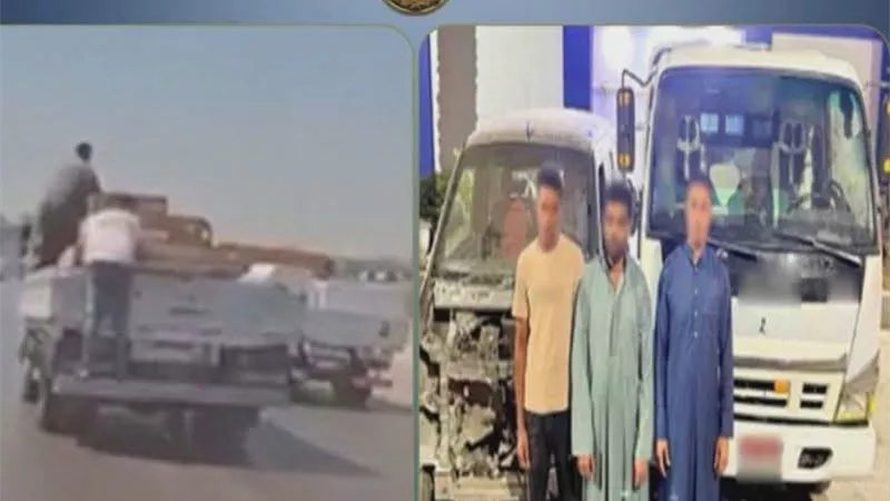 حقيقة فيديو محاولة سرقة حمولة سيارة نقل بالقليوبية